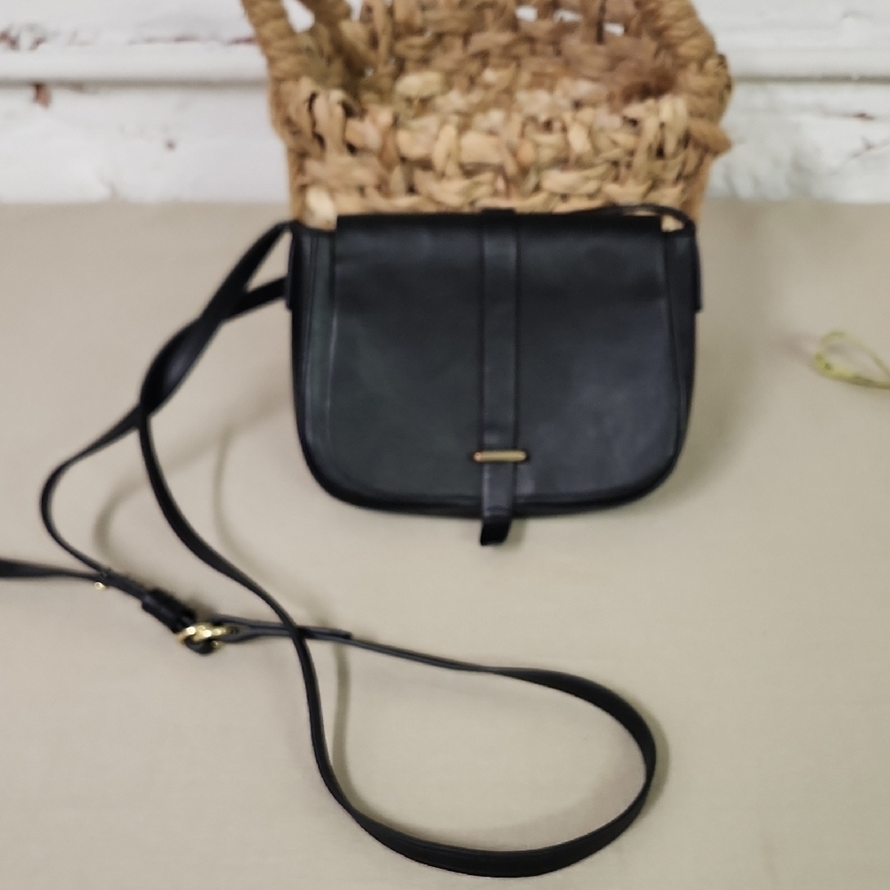 Black Crossbody Bag GAP Y2k LEATHER